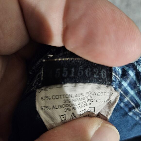 Oakley Shorts Mens 38 Blue Plaid Flat Front Casual Outdoor Golf Stretch Pockets - Picture 8 of 8